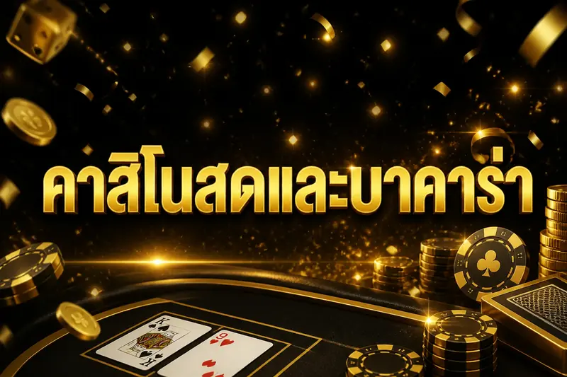 คาสิโนสดและบาคาร่า
