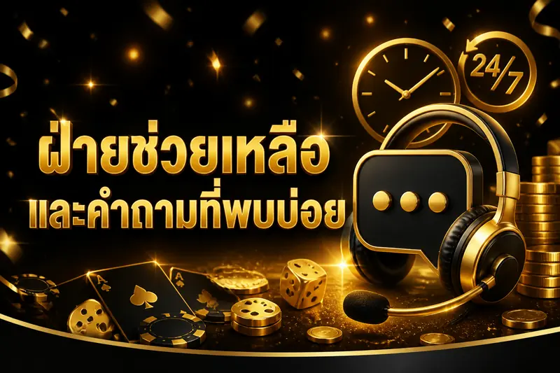 ฝ่ายช่วยเหลือและคำถามที่พบบ่อย