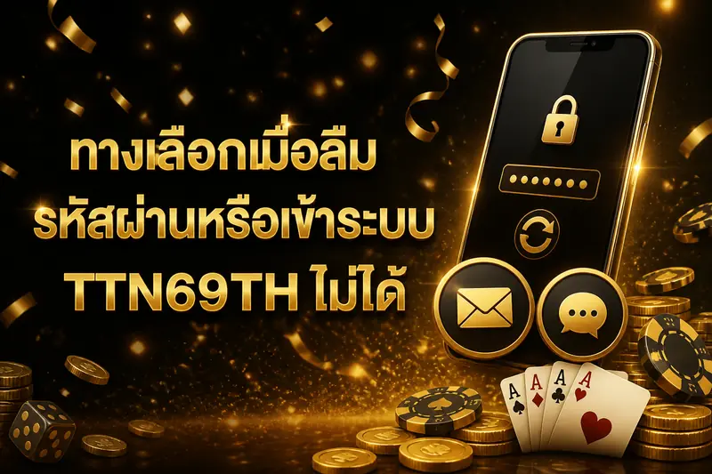 ทางเลือกเมื่อลืมรหัสผ่านหรือเข้าระบบ TTN69TH ไม่ได้